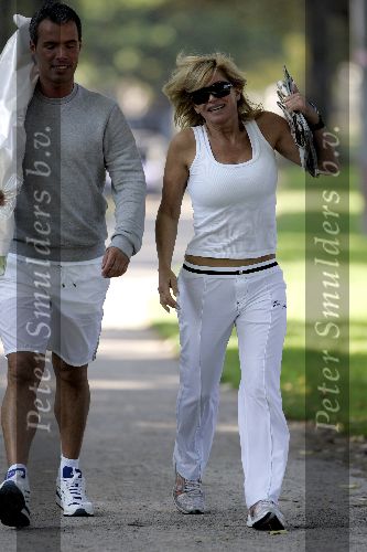 Amsterdam 23 september 2005
Connie Breukhoven hardlopen in vondelpark met PA Edwin.