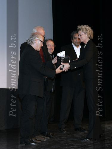 Utrecht 28 september 2005
Openingsavond van het 25e filmfestival met film Leef.
Jos Stelling met Doreen Boonekamp