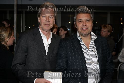 Utrecht 28 september 2005
Openingsavond van het 25e filmfestival met film Leef.
Theodor Holman met Gijs v d Westelaken