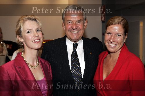 Amsterdam 8 september 2005
Modeshow Monique Collignon.
Jaap Rost Onnes met dochter(r) en vrouw van Pechtold
