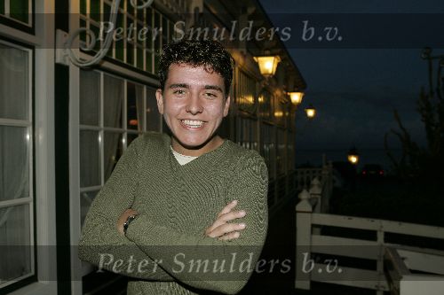 Volendam 29 september 2005
Jan Smit bij hotel spaander