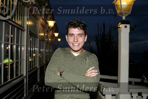 Volendam 29 september 2005
Jan Smit bij hotel spaander