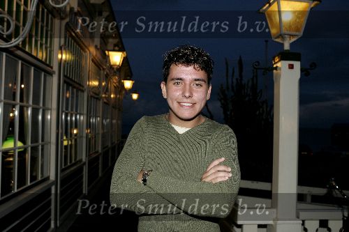 Volendam 29 september 2005
Jan Smit bij hotel spaander