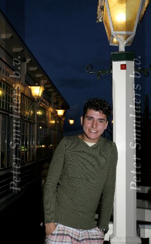 Volendam 29 september 2005
Jan Smit bij hotel spaander