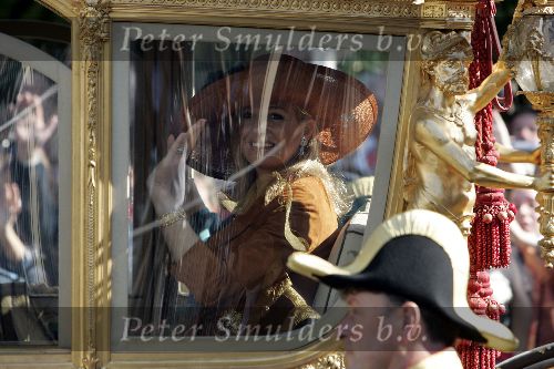 Den Haag 20 september 2005
Prinsjesdag 2005 
Prinses Maxima in gouden koets