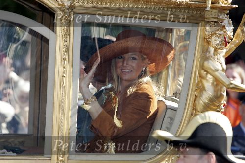 Den Haag 20 september 2005
Prinsjesdag 2005 
 Maxima in gouden koets
