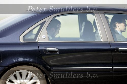 Haarlemmermeer. 22 september 2005
Prins Haakon in auto van nederlandse beveiliging.