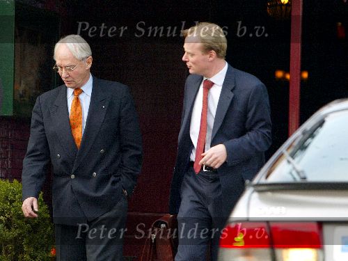 Graveland 11maart 2004
Prins Carlos en zijn vader Prins Hugo Carlos na het lunchen bij restaurant de Colonie.