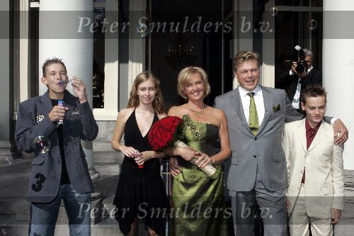 Wassenaar 18 september 2005
Trouwerij Roelof Hemmen en Marjon v Rijn.
en zijn kinderen vlnr Thom Lisa en Hidde