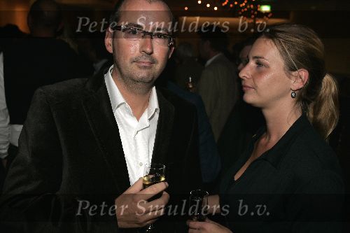 Utrecht 28 september 2005
Openingsavond van het 25e filmfestival met film Leef.
Ronald Giphart met vrouw