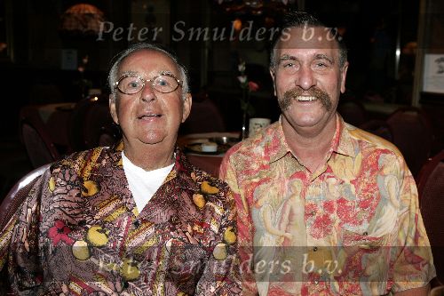 Amsterdam 30 augustus 2005
Presentatie dvd Johnny Jordaan.
Ton Sliedrecht met vriend Barry