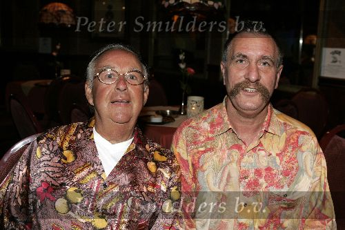 Amsterdam 30 augustus 2005
Presentatie dvd Johnny Jordaan.
Ton Sliedrecht met vriend Barry