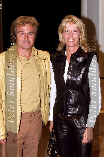 Amsterdam 15 september 2001
Modeshow Mart Visser in het Hilton.
Anky v Grunsven met vriend