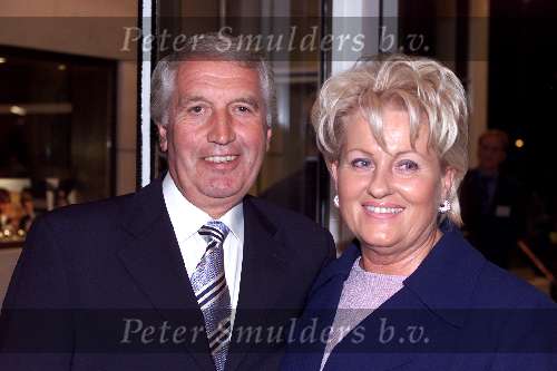 Amsterdam 15 september 2001
Modeshow Mart Visser in het Hilton.
Bep Thomas met vrouw
