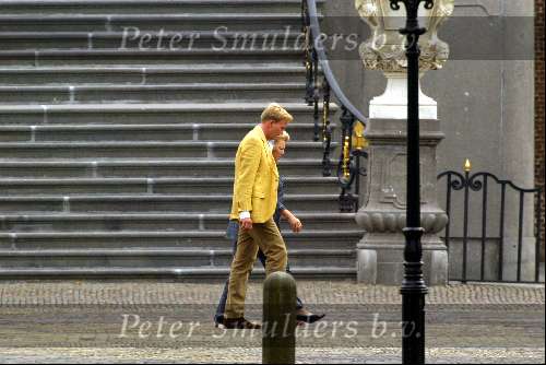 Den Haag 5 september 2003
Prins Willem Alexander Prinsesen Koningin Beatrix  bij Huis ten Bosch