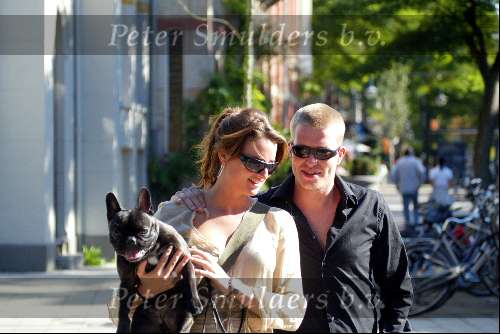 Amsterdam 14 september 2003
Lieke v Lexmond met vriend en hond