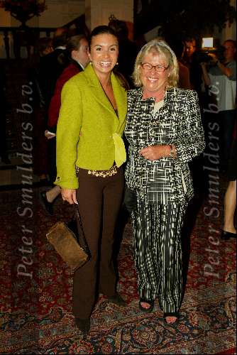 Amsterdam 9 september 2003
Modeshow Frans Molenaar in het Amstel Hotel
Herma Krabbe en Rosanna Lima