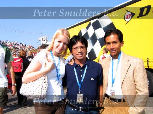 Zandvoort 21 september 2003
Wibi Soerjadi met vriendin en broer