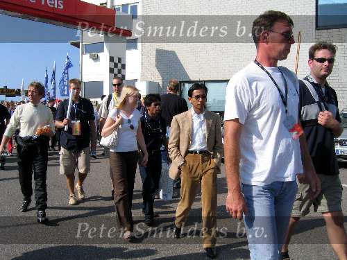 Zandvoort 21 september 2003
Wibi Soerjadi met vriendin en broer