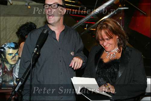Amsterdam 7 september 2003
Presentatie boek Herman Brood van Bart Chabot in madame tussaud en Xandra Brood
