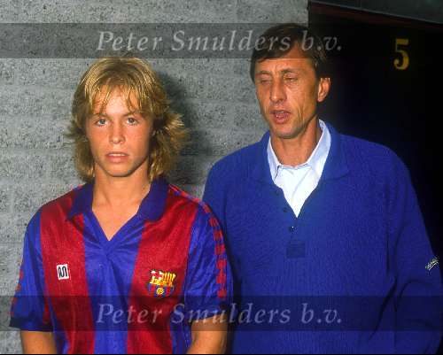 Danny Muller met zijn ex-schoonvader Johan Cruyff
1982