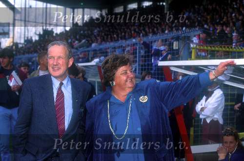 Erica Terpstra en Selto Patijn in het Olympisch Stadion in amsterdam 1996