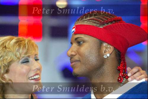 Hilversum 3 april 2004
Finale Idols in studio 22.
JK Idols met Maud idols