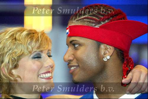 Hilversum 3 april 2004
Finale Idols in studio 22.
JK Idols met Maud idols