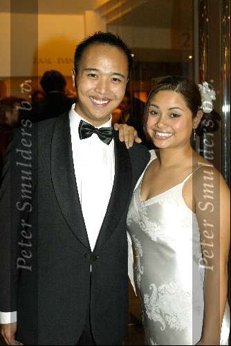 Scheveningen 4 april 2004
Premiere Lion King in Kurhaus.
Linda Wagemakers met man
