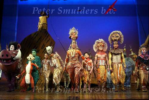 Scheveningen 4 april 2004
Premiere Lion King in Kurhaus.
Cast Lion King