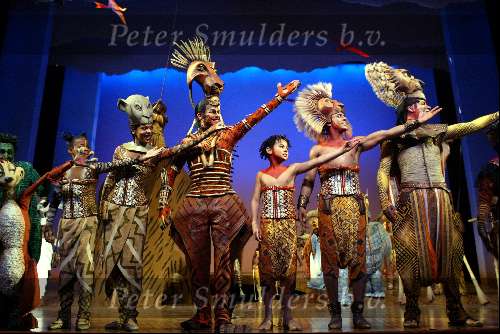 Scheveningen 4 april 2004
Premiere Lion King in Kurhaus.
Cast Lion King