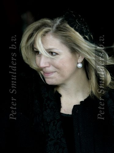 Haarlem 9 april 2005
Maxima en Prins Willem Alexander bij herdenkingsdienst voor de Paus in  Haarlem.
Peter Smulders bv