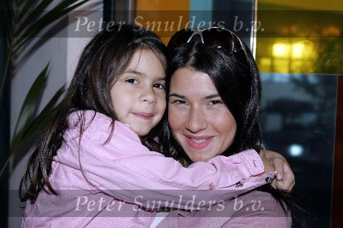 Amsterdam 22 april 2005
Laura Vina met Playboy (nicht Maxima) met  dochter Camilla
