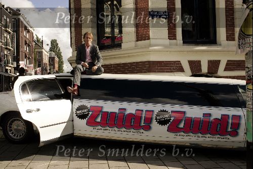 Amsterdam 25 augustus 2004
Presentatie nieuwe blad Zuid .
Jort Kelder op limousine
Peter Smulders bv