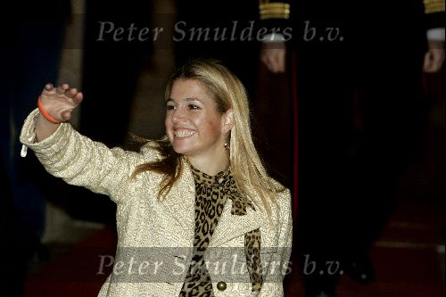 Amsterdam 1 november 2004
Prins Claus prijzen in het paleis op de dam.
Prinses Maxima en Prins Willem Alexander met oranje bandje
Peter Smulders bv