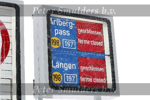 Lech 14 februari 2005
Arlbergpass gesloten vanwege sneeuwval
Peter Smulders bv
