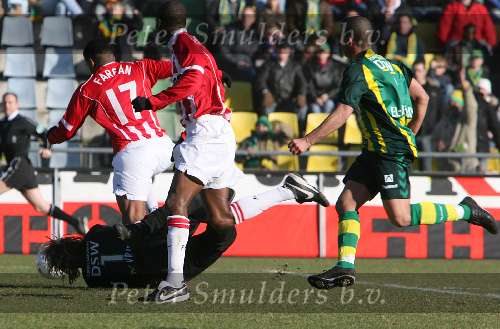 Den Haag, 29 Januarie 2006 
Kompetitiewedstrijd seizoen 2005-2006 
ADO Den Haag - PSV eindstand 0-2
Jefferson Farfan scoort 1-0