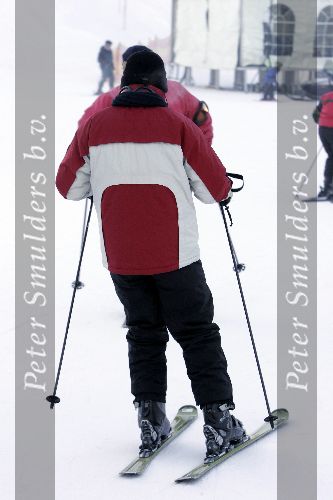 Lech 30 januari 2005
Frits Barend op de ski\'s met min 25 graden.