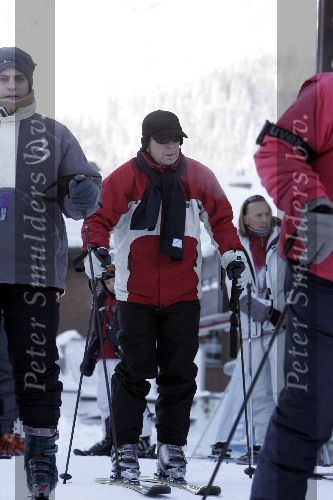 Lech 30 januari 2005
Frits Barend op de ski\'s met 25 graden onder nul.