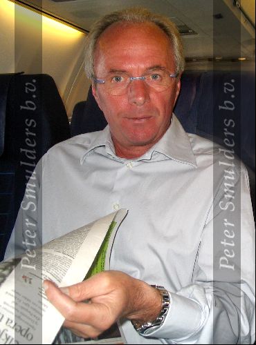 Amsterdam 30 july 2004
Sven Goran Eriksson in the plane to amsterdam.