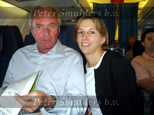 Amsterdam 30 july 2004
Sven Goran Eriksson in the plane to amsterdam.