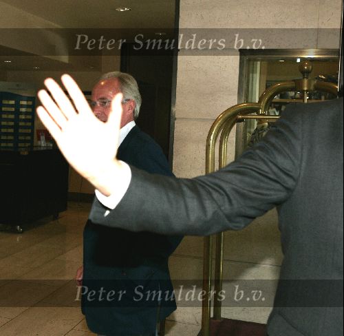 Amsterdam 30 july 2004
Sven Goran Eriksson in the hilton hotel in amsterdam.