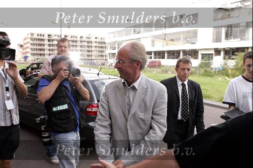 Amsterdam 31 juli 2004 
Sven Goran Eriksson arriving  at the training of Arsenal