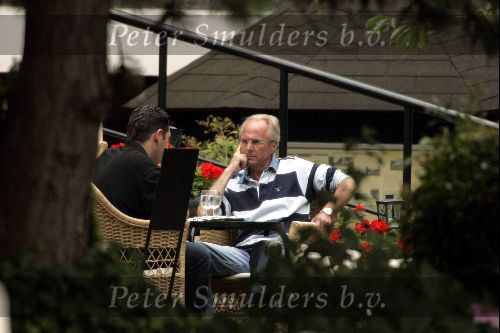 Amsterdam 31 juli 2004
Sven Goran Eriksson having lunch at  the hilton hotel