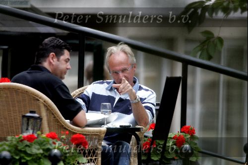 Amsterdam 31 juli 2004
Sven Goran Eriksson having lunch at  the hilton hotel
