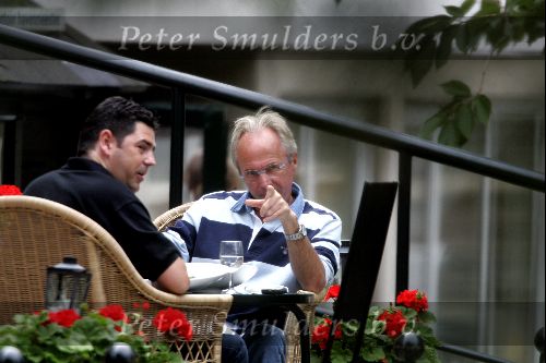 Amsterdam 31 juli 2004
Sven Goran Eriksson having lunch at  the hilton hotel