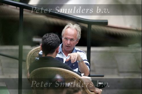 Amsterdam 31 juli 2004
Sven Goran Eriksson having lunch at  the hilton hotel