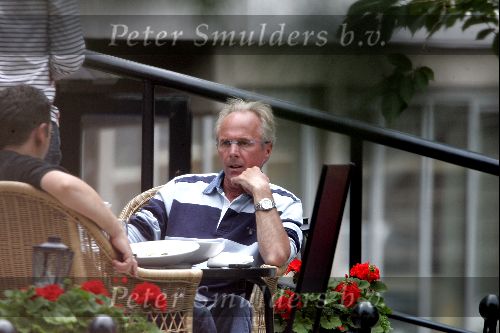 Amsterdam 31 juli 2004
Sven Goran Eriksson having lunch at  the hilton hotel