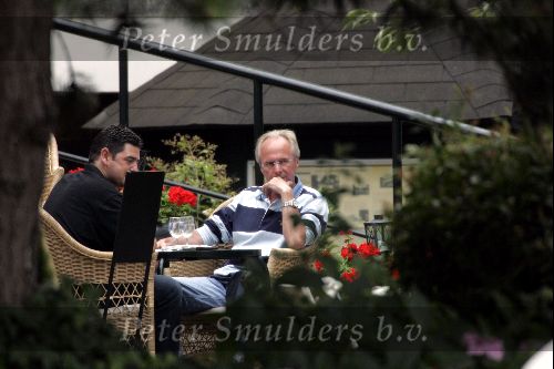 Amsterdam 31 juli 2004
Sven Goran Eriksson having lunch at  the hilton hotel