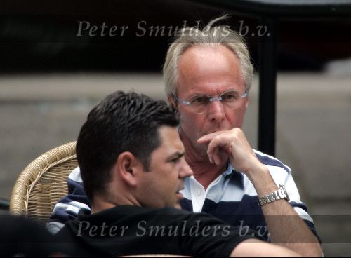 Amsterdam 31 juli 2004
Sven Goran Eriksson having lunch at  the hilton hotel